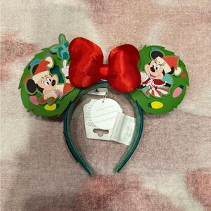 Festive Green and Red Kids Costume Headband